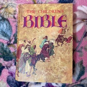 🌷 The Children's Bible 🌷 70s Illustrated Kids Hardcover Book